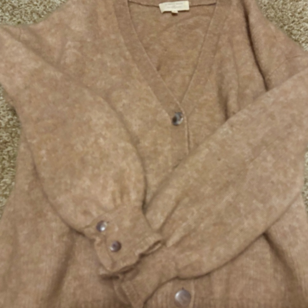 Sezane Mia Cardigan Camel size small - Picture 6 of 6